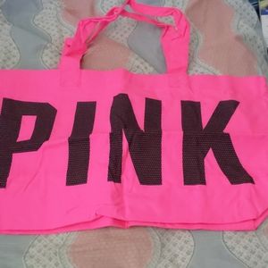Vintage Collegiate Victoria's Secret PINK Large Tote Bag